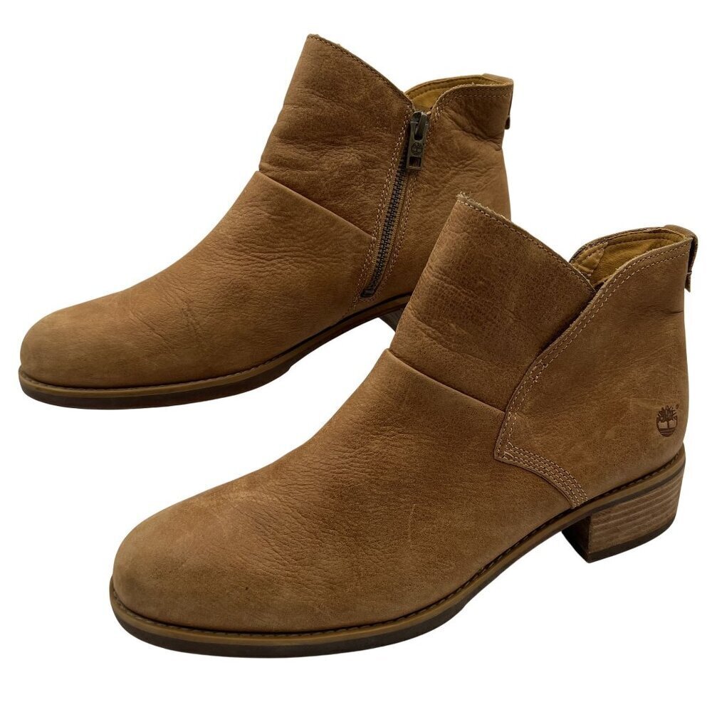 Timberland Womens 11 Beckwith Chelsea Boot Gripstick Sole Ortholite Stacked Heel